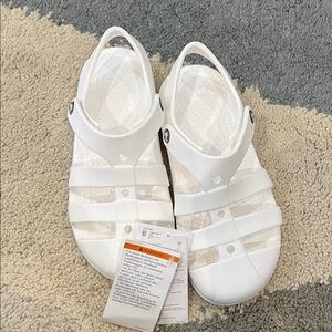 CROCS Classic Fisherman White Sandals